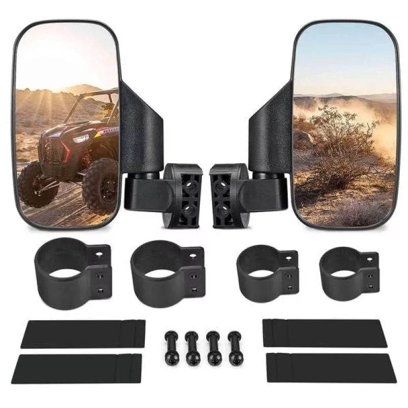 Wolftech UTV Side Mirrors for 1.75"-2.00" Roll Bars