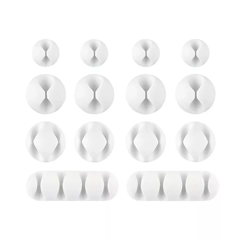 Wrap-It Storage 514-CLIPS-WH Assorted Cable Clip, White