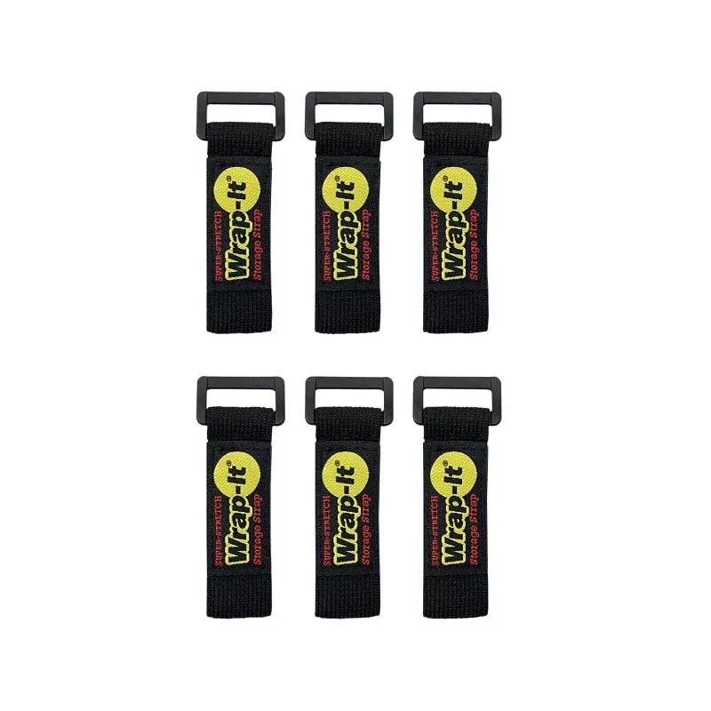 Wrap-It Storage 706-06B Storage Strap, 6 in L, 1 in W, Fastening Method: Hook and Loop