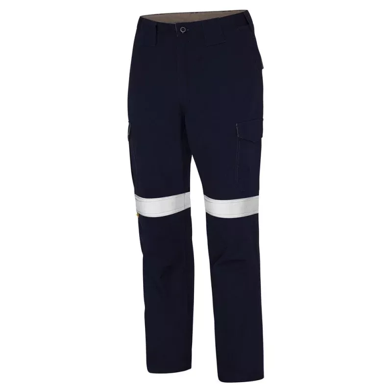 WS Workwear Mens Midweight Taped Canvas Cargo Trouser,Navy, 79 Long