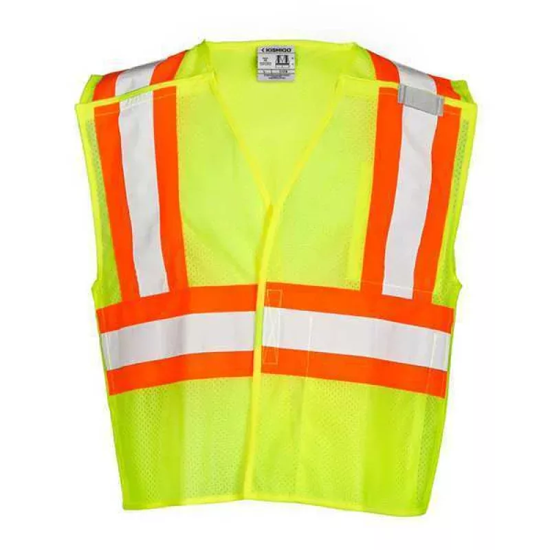 XL Class 2 Fleece Breakaway High Visibility Vest, Lime