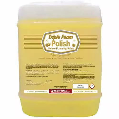 Yellow Triple Foam Polish - Kleen-Rite Self-Serve Ultra-Concentrate