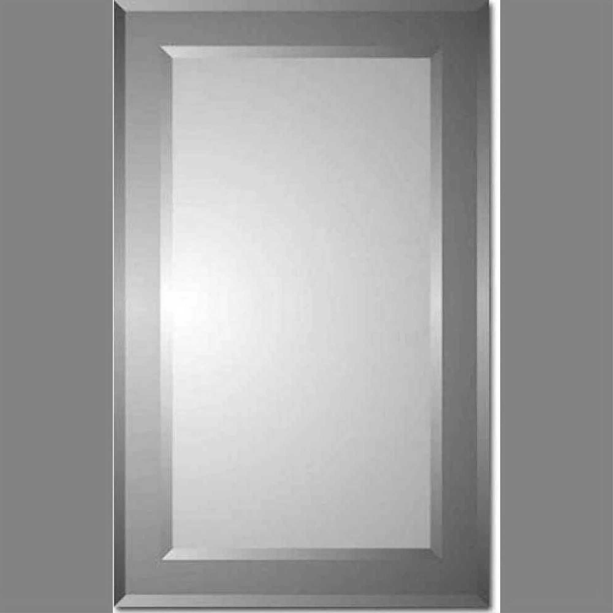 Zaca 41-2-26-00 Polaris Beveled Rectangle on Beveled Smoke Tint Cabinet