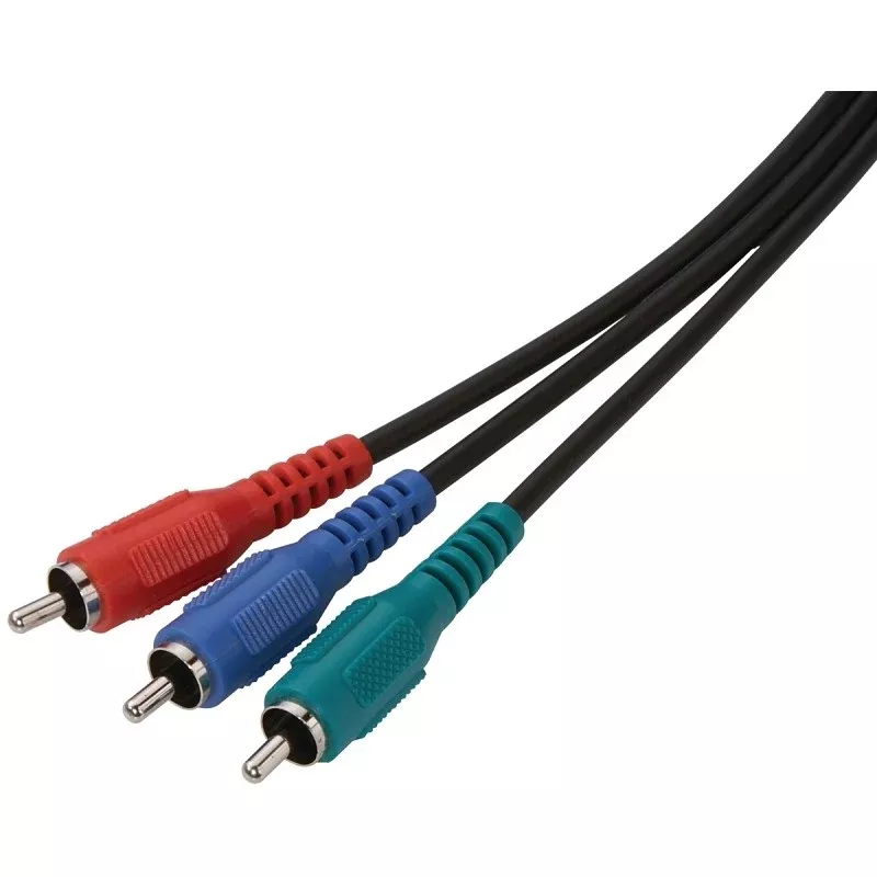 Zenith VC1006COMPON Video Cable, Black Sheath, 6 ft L