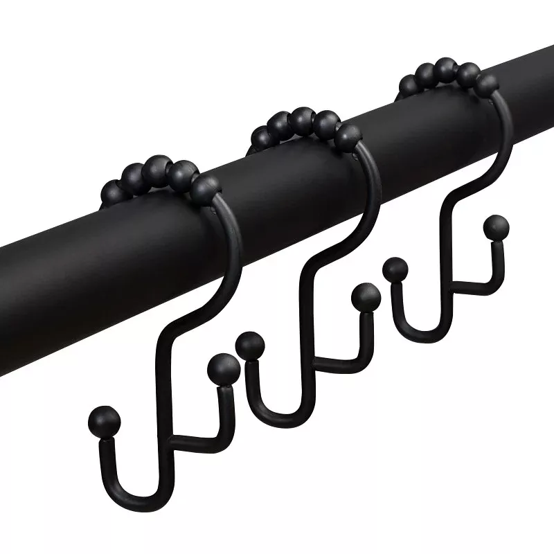 Zenna Home DR03STBKL Shower Curtain Hook, Stainless Steel, Matte
