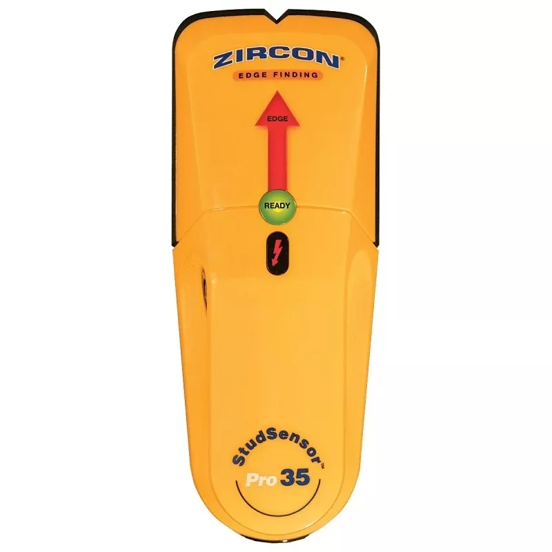 Zircon 69580 Stud Sensor Pro35, 9 V Battery, 3/4 in D Detection, Detectable Material: Metal, Wood