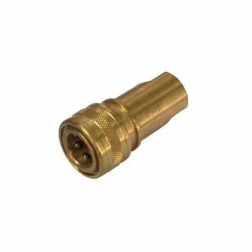 ZSi Foster H2B Brass Quick Disconnect Two Way Shut Off Coupling - 1/4 In. Socket